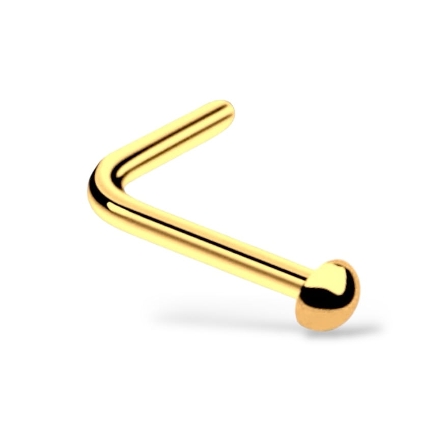 Goldener L-förmiger Pygmäen-Nasenring, TITAN