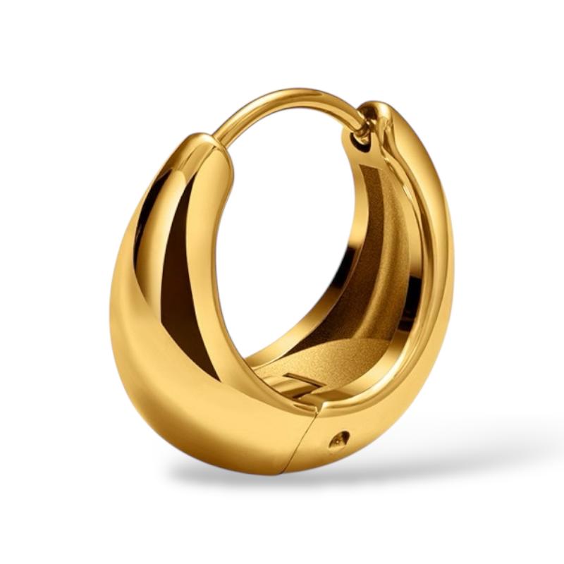 Ovaler goldener Klicker aus 316L-Stahl