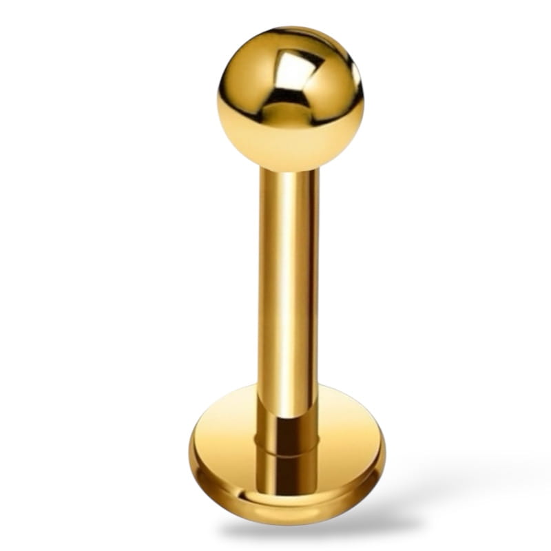 Labret mit Kugel - 316L Chirurgenstahl.
