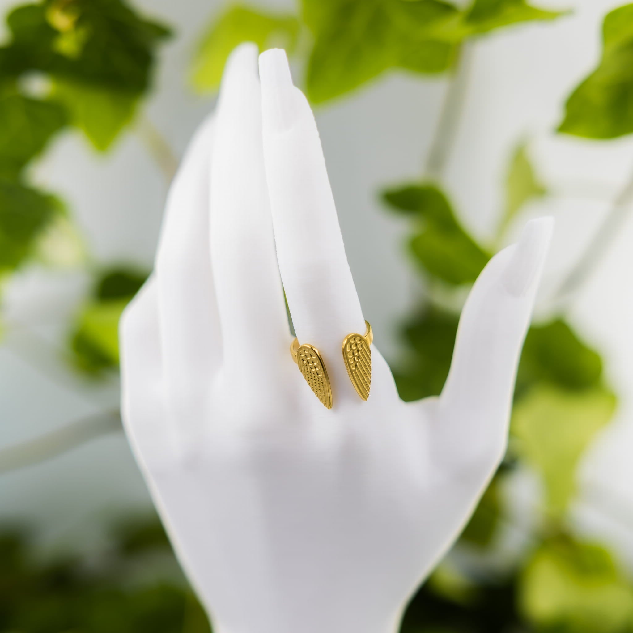 Pierścionek złote skrzydła