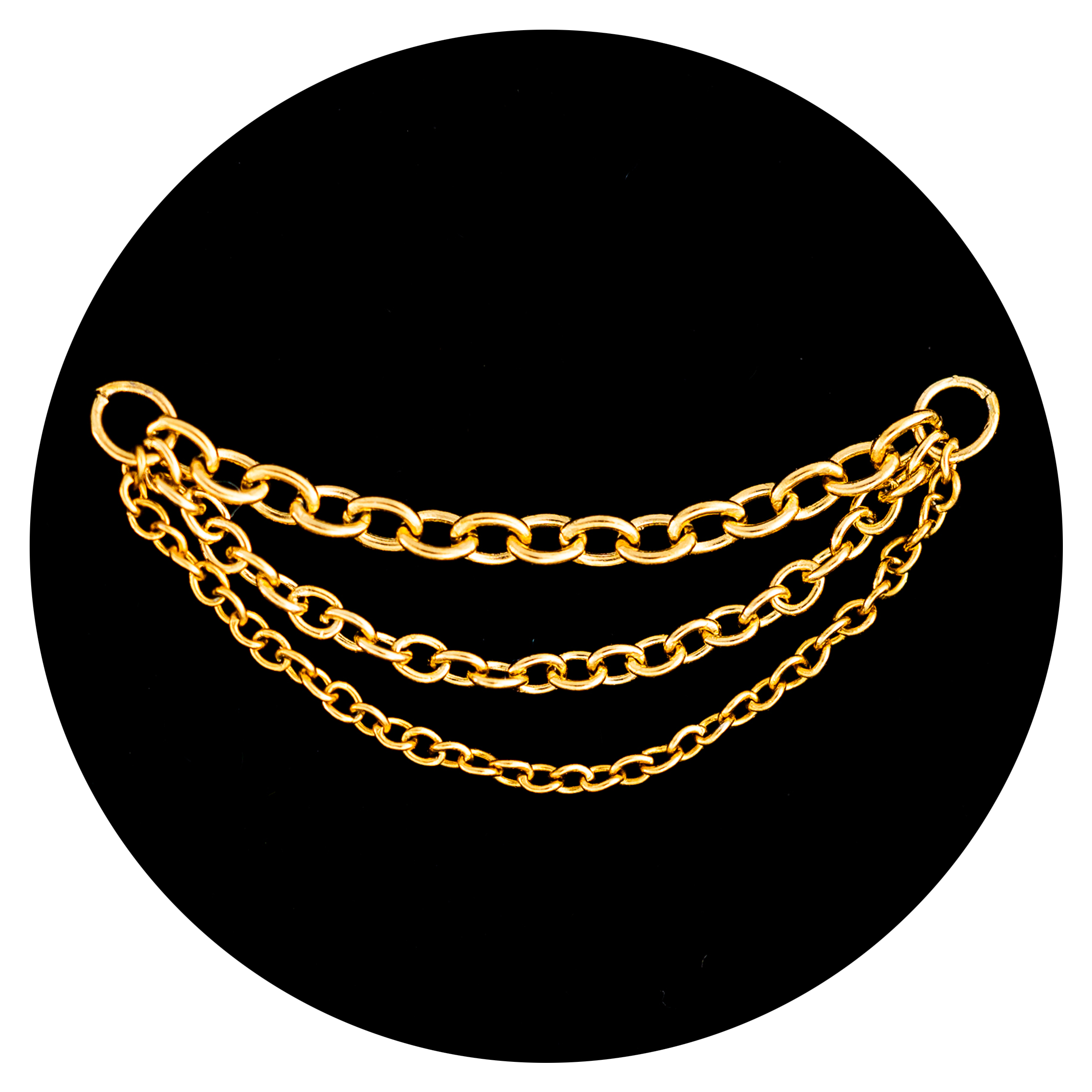 Dreifache dekorative GOLDKette