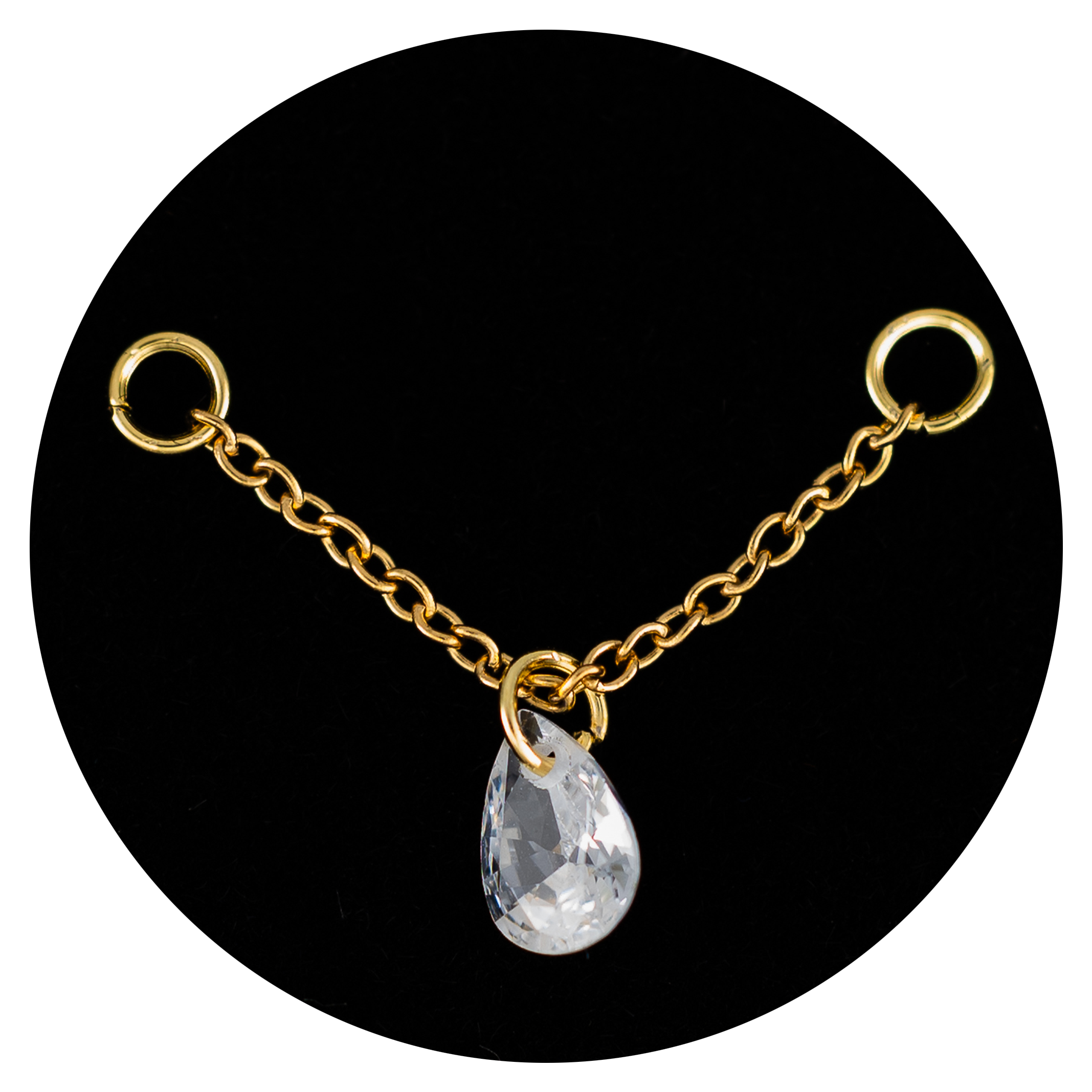 Einzelne dekorative Goldkette