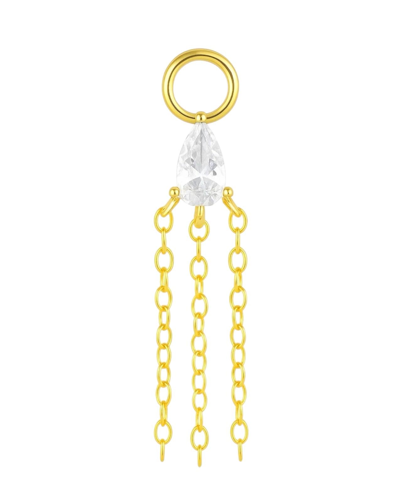 Anhänger mit Zirkonia und Kette – 925er Silber