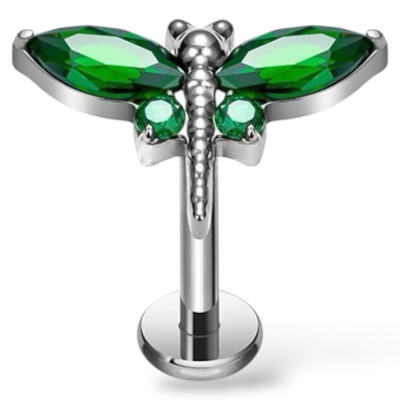 Libellen-Labret aus Titan
