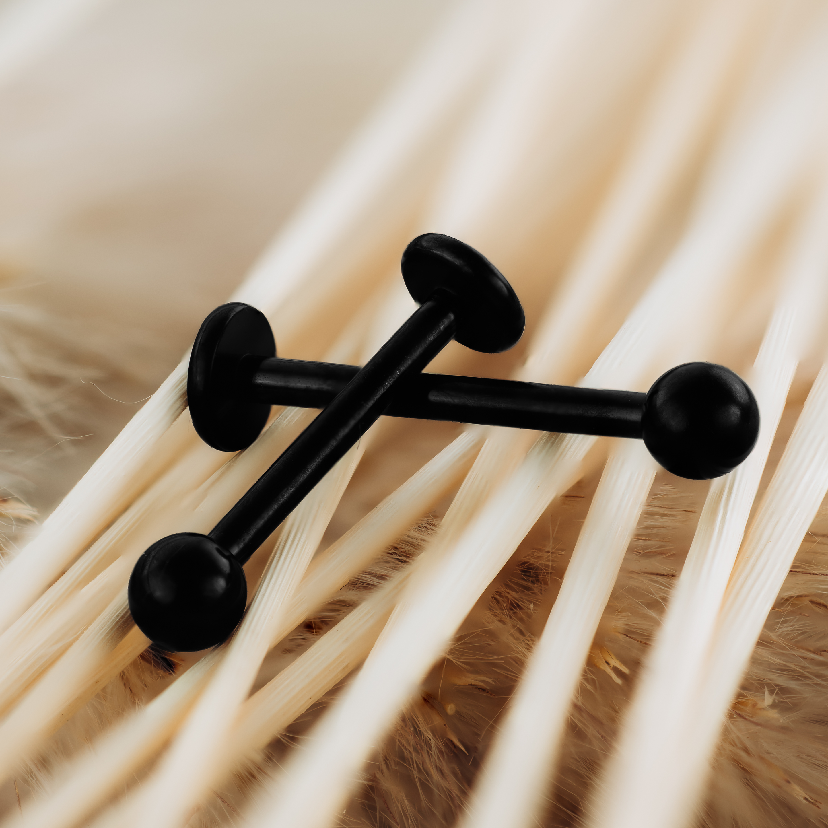 Labret mit Kugel - 316L Chirurgenstahl.