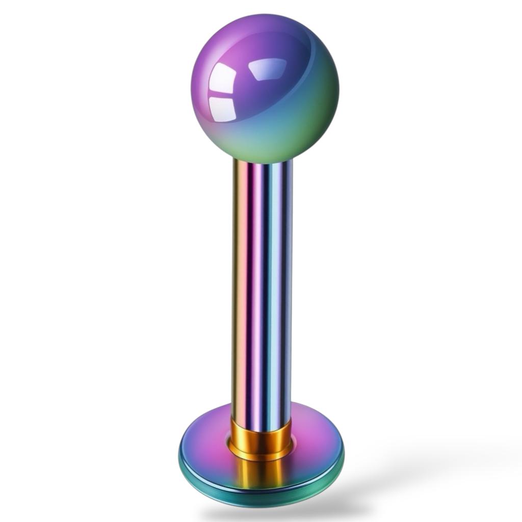 Labret mit Kugel - 316L Chirurgenstahl.