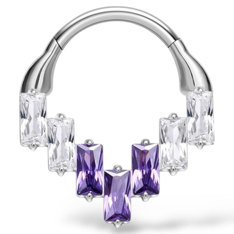 Titan-Clicker mit rechteckigen Amethysten