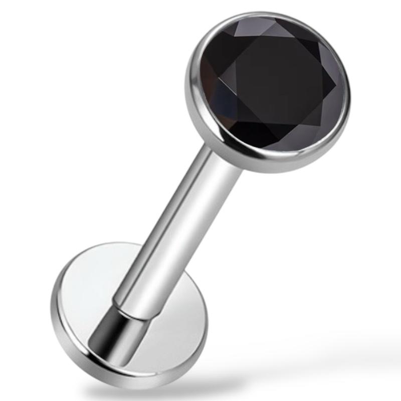 Labret aus Titan mit Zirkonia