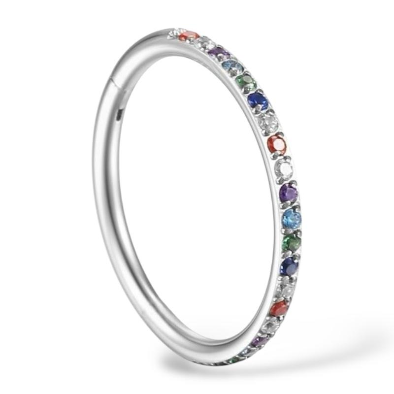 Clicker mit bunten Kristallen besetzt