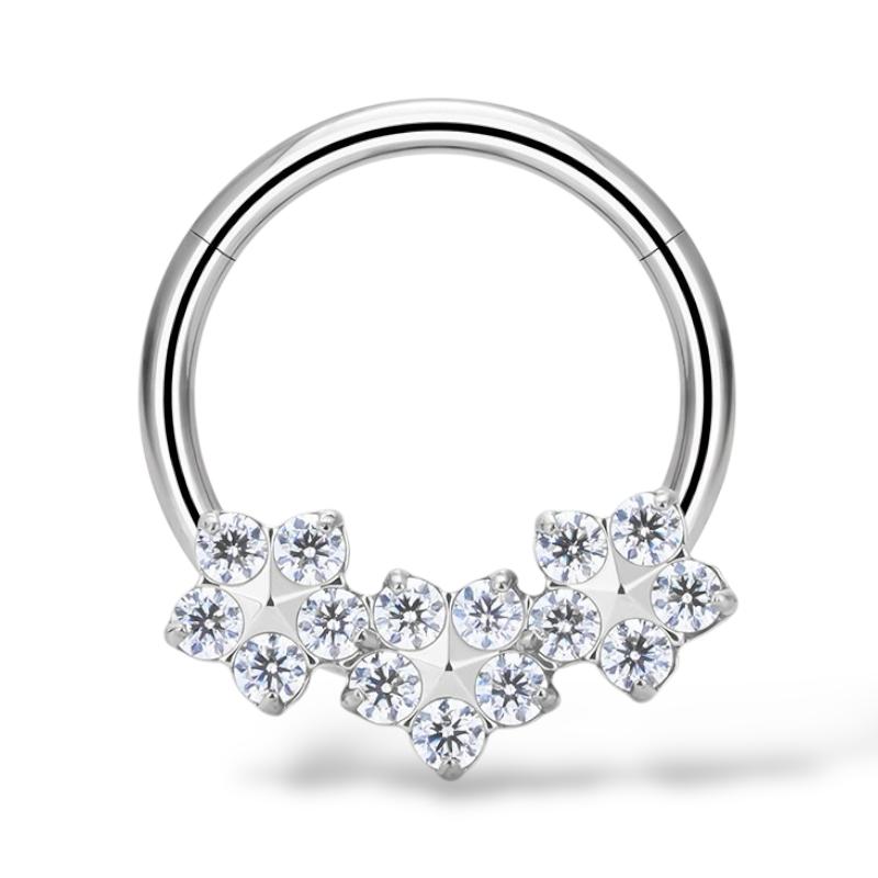 Titanium Clicker mit Blumen