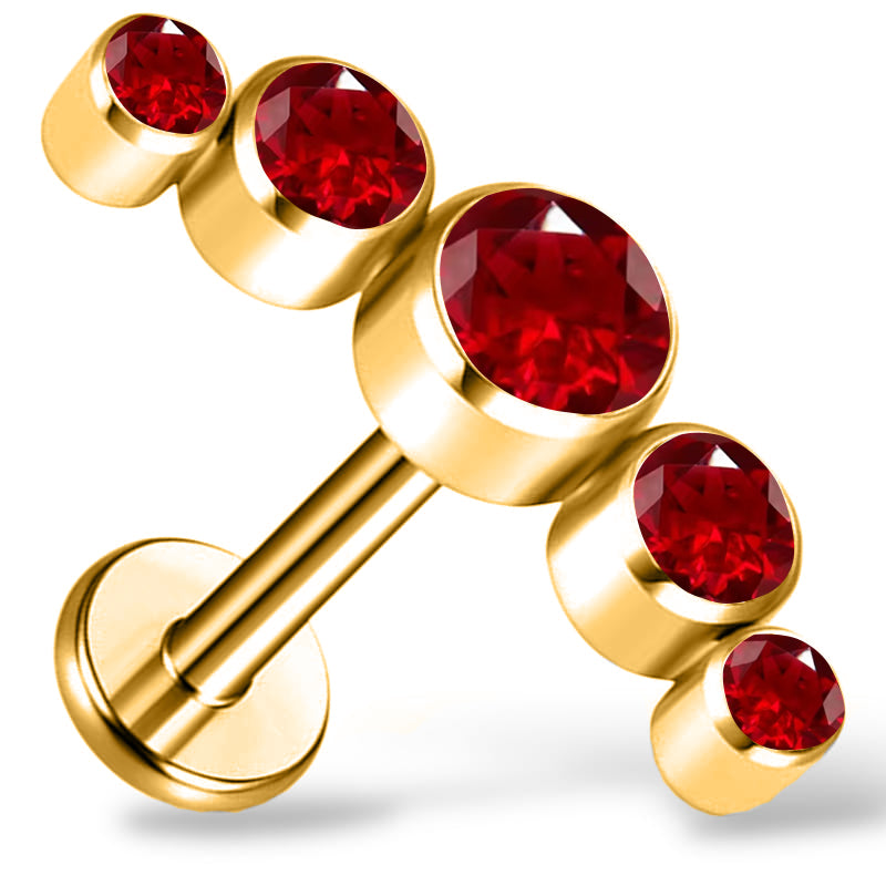 Titan-Gold-Cluster mit Zirkonia