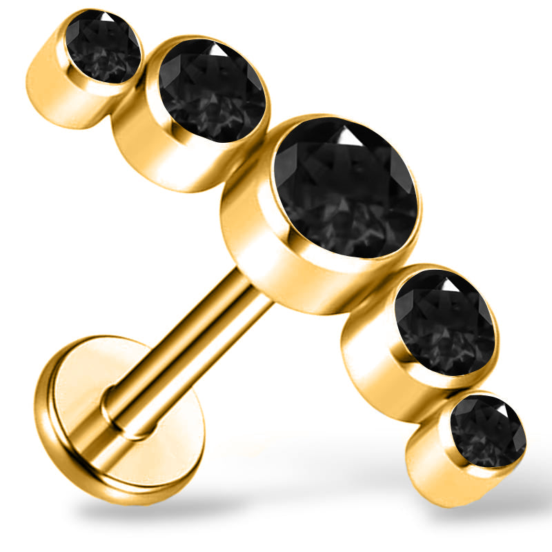 Titan-Gold-Cluster mit Zirkonia