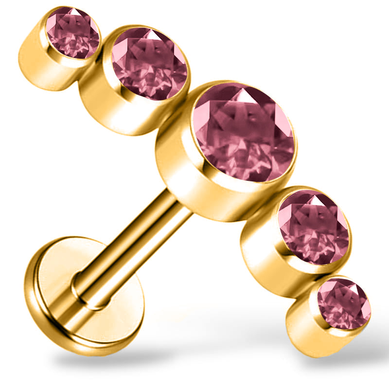Titan-Gold-Cluster mit Zirkonia