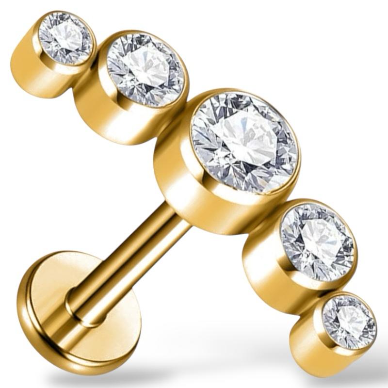 Titan-Gold-Cluster mit Zirkonia