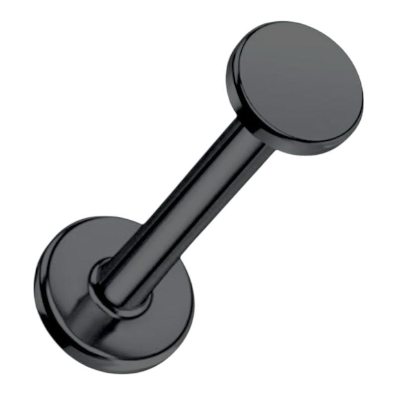 Labret aus Titan mit flacher Scheibe
